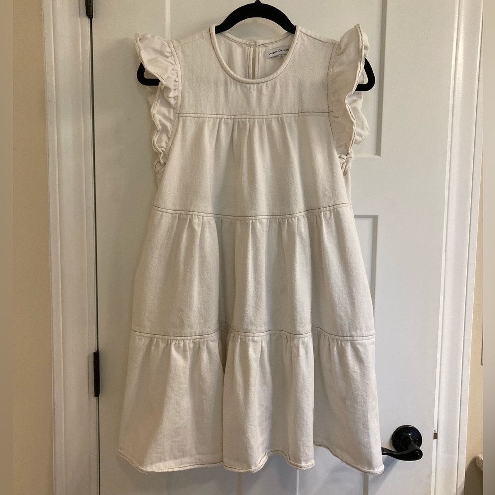 Jacquie The Label Tiered  Denim Mini Dress - Picture 3 of 11